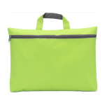 Bolsa para documentos barata em non-woven 80 g/m2 Budget cor verde-claro primeira vista