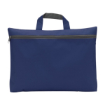 Bolsa para documentos barata em non-woven 80 g/m2 Budget cor azul-escuro primeira vista