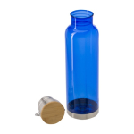 Bidões personalizados de tritan com tampa de bambu e pega 800ml Clip cor azul real quarta vista