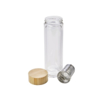 Garrafa de vidro com infusor para chá e parede dupla 420ml TeaBoo XL cor castanho décima segunda vista