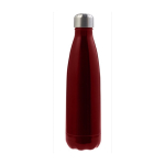 Garrafa de aço isolada a vácuo com tampa metálica 500ml Satin cor vermelho primeira vista