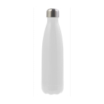 Garrafa de aço isolada a vácuo com tampa metálica 500ml Satin cor branco primeira vista