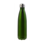 Garrafa de aço isolada a vácuo com tampa metálica 500ml Satin cor verde primeira vista