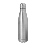 Garrafa de aço isolada a vácuo com tampa metálica 500ml Satin cor prateado primeira vista