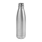 Garrafa de aço isolada a vácuo com tampa metálica 500ml Satin cor prateado terceira vista