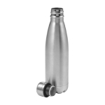 Garrafa de aço isolada a vácuo com tampa metálica 500ml Satin cor prateado sexta vista