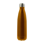 Garrafa de aço inoxidável com tampa de rosca prateada 650 ml cor cor-de-laranja primeira vista
