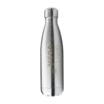 Garrafa de aço inoxidável com tampa de rosca prateada 650 ml cor prateado quarta vista