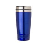 Caneca de viagem personalizada e com cor 450ml Alu Color cor azul primeira vista