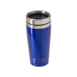 Caneca de viagem personalizada e com cor 450ml Alu Color cor azul segunda vista