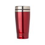 Caneca de viagem personalizada e com cor 450ml Alu Color cor vermelho primeira vista