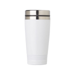 Caneca de viagem personalizada e com cor 450ml Alu Color cor branco primeira vista