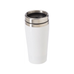 Caneca de viagem personalizada e com cor 450ml Alu Color cor branco terceira vista