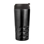 Caneca com função térmica e formato geométrico 300ml Trilliant Colors cor preto terceira vista