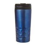 Caneca com função térmica e formato geométrico 300ml Trilliant Colors cor azul primeira vista