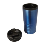 Caneca com função térmica e formato geométrico 300ml Trilliant Colors cor azul décima vista