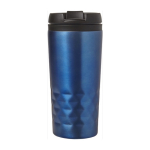 Caneca com função térmica e formato geométrico 300ml Trilliant Colors cor azul terceira vista