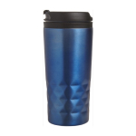 Caneca com função térmica e formato geométrico 300ml Trilliant Colors cor azul quinta vista