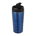 Caneca com função térmica e formato geométrico 300ml Trilliant Colors cor azul nona vista