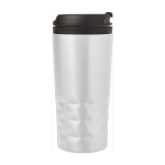 Caneca com função térmica e formato geométrico 300ml Trilliant Colors cor branco quarta vista