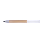 Caneta táctil com suporte para telemóvel tinta azul Bambú Versatile cor branco primeira vista