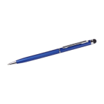 Canetas gravadas finas com ponteira táctil de cor cromada tinta azul Vip Thin cor azul-escuro segunda vista