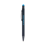 Caneta com logo gravado a laser com a cor da ponteira tinta azul Laser cor azul-claro vista principal