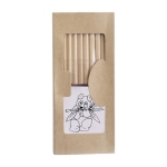Conjunto de 10 lápis de cor para colorir, livro, régua e afia Funny primeira vista