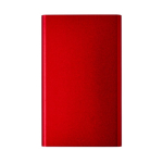 Bateria externa personalizada em alumínio de 4.000 mAh cor vermelho primeira vista