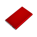Bateria externa personalizada em alumínio de 4.000 mAh cor vermelho segunda vista