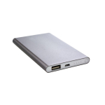 Bateria externa personalizada em alumínio de 4.000 mAh cor titânio sétima vista