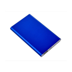 Bateria externa personalizada em alumínio de 4.000 mAh cor azul real terceira vista