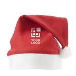 Gorro de Pai Natal publicitário com logotipo Santa vista principal