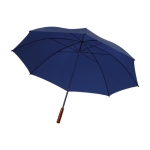 Guarda-chuva manual de 8 painéis com punho em madeira ø132 Button cor azul-escuro segunda vista