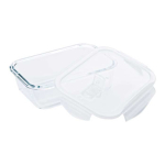 Tupperware de vidro transparente com tampa hermética 1000ml Crystal cor transparente quarta vista