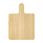 Tábua quadrada para cortar e servir queijo com faca Gouda cor madeira primeira vista