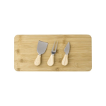 Tábuas de corte personalizadas com facas e garfo Cheese cor madeira segunda vista
