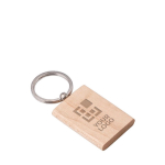 Porta-chaves para merchandising de madeira retangular Rectwood cor madeira vista principal