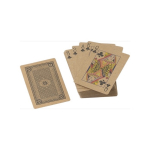Baralho de cartas de papel reciclado personalizado Recycled cor castanho décima vista
