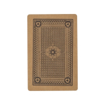 Baralho de cartas de papel reciclado personalizado Recycled cor castanho segunda vista