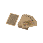 Baralho de cartas de papel reciclado personalizado Recycled cor castanho nona vista