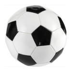 Pequena bola de futebol com logo para publicidade Futebol Mini cor branco/preto sexta vista