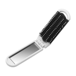 Escova de bolso dobrável com espelho tudo em 1 BrushView cor branco quarta vista