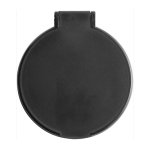 Espelho de bolso publicitário barato de plástico BasicStyle cor preto segunda vista