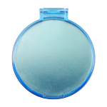 Espelho de bolso publicitário barato de plástico BasicStyle cor azul-claro segunda vista