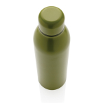 Garrafas térmicas para brindes de aço reciclado 500ml Nomad Recycled cor verde militar terceira vista