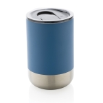 Copo térmico aço reciclado com tampa anti-gotas 360ml Inspire Recycled cor azul vista principal