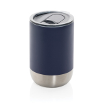 Copo térmico aço reciclado com tampa anti-gotas 360ml Inspire Recycled cor azul-marinho