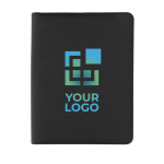 Portefólios sofisticados de luxo com fecho de correr A4 Tech Zipper cor preto vista principal