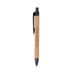 Caneta sustentável de longa duração com tinta azul Straw Fibre vista principal